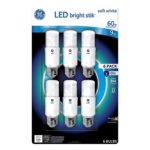 GE LED Bright Stik 9 watt Soft White 6 Pack 60-watt replacement
