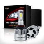 Auxbeam F-S2 Series 9005 LED Headlight Bulbs Conversion Kits with 2 Pcs of Headlamp Bulbs 72W 8000LM Bridgelux COB Chips Fog Light
