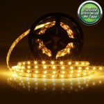 LEDMO® 2835 300LEDs Warm White LED Strip, 16.4Ft DC12V Non-waterproof 15Lm/LEDs 3000K, 3 times brightness than SMD3528 LED, LED Ribbon, LED Light Strip, LED Strip Light