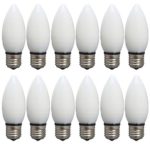 New ViriBright, New Technology! 25 Watt Equivalent, Dimmable, B10, Candelabra LED Light Bulb (12 Pack), E26 Edison Base, Warm White (Soft White), Maximum Energy Saving, Super Value Pack