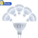 MR16 LED Light Bulbs with GU5.3 Base 50W Equivalent Halogen Replacement Neutral White 5W Spotlight with 420 Lumen 6 Packs By COOWOO