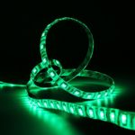 BZONE Super Bright 5m Waterproof LED Strips Indoor Outdoor Decorative Flexible LED Light Strip Lamp DC 12V, Green Color, SMD 5050 LED