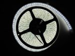 12v Outdoor Led Strip Light, Gxilee 3528 LED Light Strip 16.4 Ft(5Meters) 600 Leds Waterproof Led Rope Lighting for Bathroom, Mirror, Garden, Ceiling (Cool White)