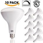 10 PACK – BR40 LED 17WATT (100W Equivalent), 5000K Daylight, DIMMABLE, Indoor/Outdoor Lighting, 1400 Lumens, Flood Light Bulb- UL & ENERGY STAR LISTED