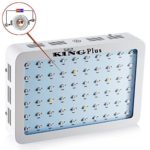 King Plus 600w Double Chips LED Grow Light Full Specturm for Greenhouse and Indoor Plant Flowering Growing (10w Leds)