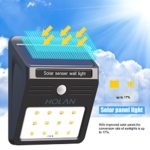 Solar Motion Sensor Light , Mulcolor Wireless 12 LED Waterproof Solar Light Wall Light with Auto On/Off for Yard Garden Driveway Pathway Pool