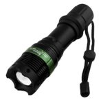 Kizad Super Bright Flashlight Zoomable XML T6 Light Torch,Outdoor Tactical Flashlight Waterproof, Great for Hunting,Cycling,Climbing,Camping and Out door Activities,Black