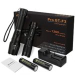 Tactical Led Flashlight, GT ROAD Handheld Bright Led Torch Flashlights Rechargeable