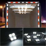 OUTAD 40 LEDs Led White Interior Lights Kit For LWB Van Trailer Lorries Sprinter Ducato Transit VW