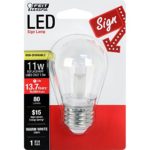 Feit Electric BPS14/SU/LED 11W Equivalent S11 Non-Dimmable Sign LED Light Bulb, Warm White