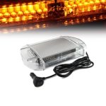 Xprite 40 LED High Intensity Law Enforcement Emergency Hazard Warning Flashing Car Truck Construction LED Top Roof Mini Bar Strobe Light with Magnetic Base, Amber/Yellow
