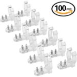 LED Rope Light Clips Holder – 100pcs 1/2inches Clear PVC Mounting Clips