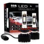 9006 LED Headlight Bulbs Conversion Kit SEALIGHT X1 series 9006 HB4 Headlight Bulb Low Beam / High Beam / Fog Light Bulbs – Extremely Bright 12xCSP LED Headlight Chips-50W 6000LM 6000K Xenon White