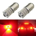 iBrightstar Newest 9-30V Super Bright Low Power 1157 2057 2357 7528 BAY15D LED Bulbs with Projector replacement for Tail Brake Lights,Brilliant Red