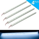 LED Strip Light, SOLMORE 4Pcs DC12V 36 LED Car Truck Light Strip Interior Strip Light Bar for Van Caravan Fish Tan Trailer Boat Bus Garden Events Office Piazza Cabinet Display Cold White