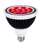 MUWOOD 36W LED Grow Light Bulb 610-730nm Deep Red Spectrum Grow Lamp for Indoor Plants Flowering Fruiting