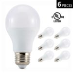 Otronics 10W LED Light Bulb A19 – E26 Non-Dimmable LED Bulb [65W Equivalent] , 5000K (Daylight Glow), 810 Lumens, Medium Screw Base(E26), UL-Listed (Pack of 6)