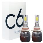 PROMAX C6 9006 LED headlight bulb conversion kit (1 pair bulb, ultrawhite, also fit HB4 9012, 36W)