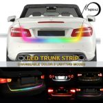 MIHAZ Tailgate LED Strip Light, Streamer Running Light for Car Trunk Cargo Lights Turnning Braking Signal Lighting with 7 Colors 48 Inch