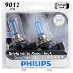 Philips 9012CVB2 CrystalVision Ultra Upgrade Headlight Bulb (9012 HIR2), 2 Pack