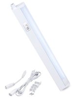 LED Concepts Under Cabinet & Closet Linkable LED T5 Light Bar – Ultra Slim, Cool-Touch Design – Great for Kitchen Counter Lighting –ETL Listed Power Supply (12″ Inch, White)