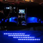 iTimo Car Auto Vehicle Interior Decoration Atmosphere Lights Led Flexible Strip Light Bar – Blue 4 x 12LED DC12v