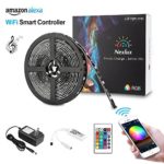 Nexlux LED Strip Lights, Wifi Wireless Smart Phone Controlled Light Strip Kit 16.4ft 150leds 5050 Waterproof IP65 LED Lights ,Working with Android and IOS System,Alexa, Google Assistant