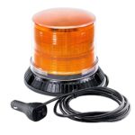 OLS Emergency Strobe LED Beacon Light [12 Watt] [14 Modes] [Powerful Magnet] [Dust Cover] [13ft Cord] Warning Flashing Emergency Vehicle Lights for Cars and Trucks – Amber / Amber