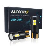 AUXITO 194 LED Light Bulb 9-SMD 3030 Chipsets 168 175 2825 W5W T10 Wedge LED Bulbs Xenon White for Dome Map Door Courtesy Parking License Plate Lights (Pack of 2)