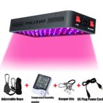 Phlizon Newest Winter 600W LED Plant Grow Light,with Thermometer Humidity Monitor,with Adjustable Rope,Full Spectrum Double Switch Plant Light for Indoor Plants Veg and Flower- 600W(10W Leds 60Pcs)