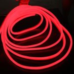LED Strip Neon Rope Light 30 Ft 12V Red Jacket Red Light LED Neon Flex Tube Waterproof, Accessories Included – Ideal For Indoor Outdoor Rope Lighting Holiday Decoration Valentines Party Lighting (Red)