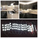 Full set 10ft 60leds white Under Cabinet Lights Closet Kitchen Counter LED light with Brightness Dimmer (White)