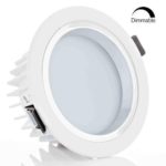4” Dimmable LED Retrofit Recessed Light, 12W (90W Halogen Equiv.) Slim LED Downlight with Reflector trim, Frosted Glass Lens Ceiling Light for New Construction and Remodel 6000K Daylight