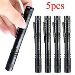 Enjoydeal 5pcs Ultra Slim Portable XP-2 CREE XPE-R3 LED1000LM Flashlight Penlight Torch With Clip Powered by 2 x AAA Battery (not include)