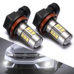 H11/H16/H8 LED Fog Lights Bulbs or DRL, DOT Approved, SEALIGHT Xenon White 6000K, 27 SMD, 2 Yr Warranty (Pack of 2)