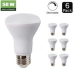 6 Pack – BR20 Dimmable LED Bulb, 7W ( 50W Equivalent ), R20 Wide Flood Light Bulb, 3000K Warm White 550lm, 120° Beam Angle, E26 Medium Screw Base, UL Listed, XMprimo