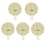 HERO-LED SG4-15T-WW Side Pin G4 LED Disc Halogen Replacement Bulb, 3W, 30W Equal, Warm White 3000K, 5-Pack(Not Dimmable)