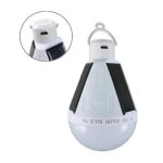 Portable Solar Power LED Bulb Indoor Outdoor Rechargeable Emergency Lights Waterproof Hanging Camping Lamp (Usb Charge Andrio Port + Top Button Swicth)