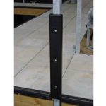 AMRK-H-20B.016 * Notched Cushion Dock Post Bumper with 2″ Channel – Black