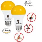 LED Dusk till Dawn Bug Light Bulbs Outdoor With Automatic Sensor Light Bulb LED 2 Pack