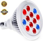 LED Grow light bulb – Premium Greenhouse Hydroponics for organic indoor gardening and marijuana – Lifespan Warranty, High Luminosity, Wide Coverage – Let your plant touch the sun