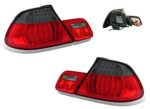 SPPC 2 Door L.E.D Taillights Red/Smoke 4 pieces Assembly Set For BMW 3 Series E46 – (Pair) Driver Left and Passenger Right Side Replacement