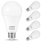 LOHAS A21 LED Light Bulb, 150-200 Watt Light Bulbs Equivalent, 23Watt Non Dimmable LED, Soft White (3000K), 2500 Lumens for Home Lighting, 4 Pack