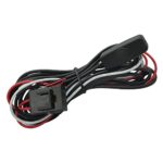 Ampper 12 V Simplified Wiring Harness, 2 Lead 20 AWG 7.2 Ft Harness With Switch and Fuse for Low Power Van Light, Truck Bed Light or Other Light Strips Under 40 Watt