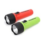 EverBrite LED Flashlight 2-Pack Impact Plastic Handheld Torch Light Red and Green 2 D Battery Included