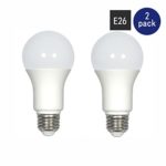 12V 7W LED Light Bulbs – Warm White E26 Standard Base 60W Equivalent – Low Voltage DC Bulb for RV, Solar Panel Project, Boat, Garden Landscape, Off-grid Lighting (2 Pack)
