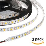 HERO-LED  5M300TAD-WW27 LED Strip Tape Light, 5M 16.4FT 5400LM 12V DC 72W IP33 LED Tape, Warm White 2700K, 2-Pack