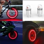 MChoice Auto accessories Bike Supplies Neon Blue Strobe LED Tire Valve Caps (Green)