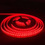 FAVOLCANO LED Light Strip, Red IP65 Waterproof LED Tape Light, SMD 3528, 600 LEDs 16.4 Feet（5M） LED Strip 120 LEDs/M Flexible Tape Lighting