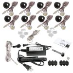 Indoor LED Recessed Down Light Kit – 8 LED Lights – Brown Speckle